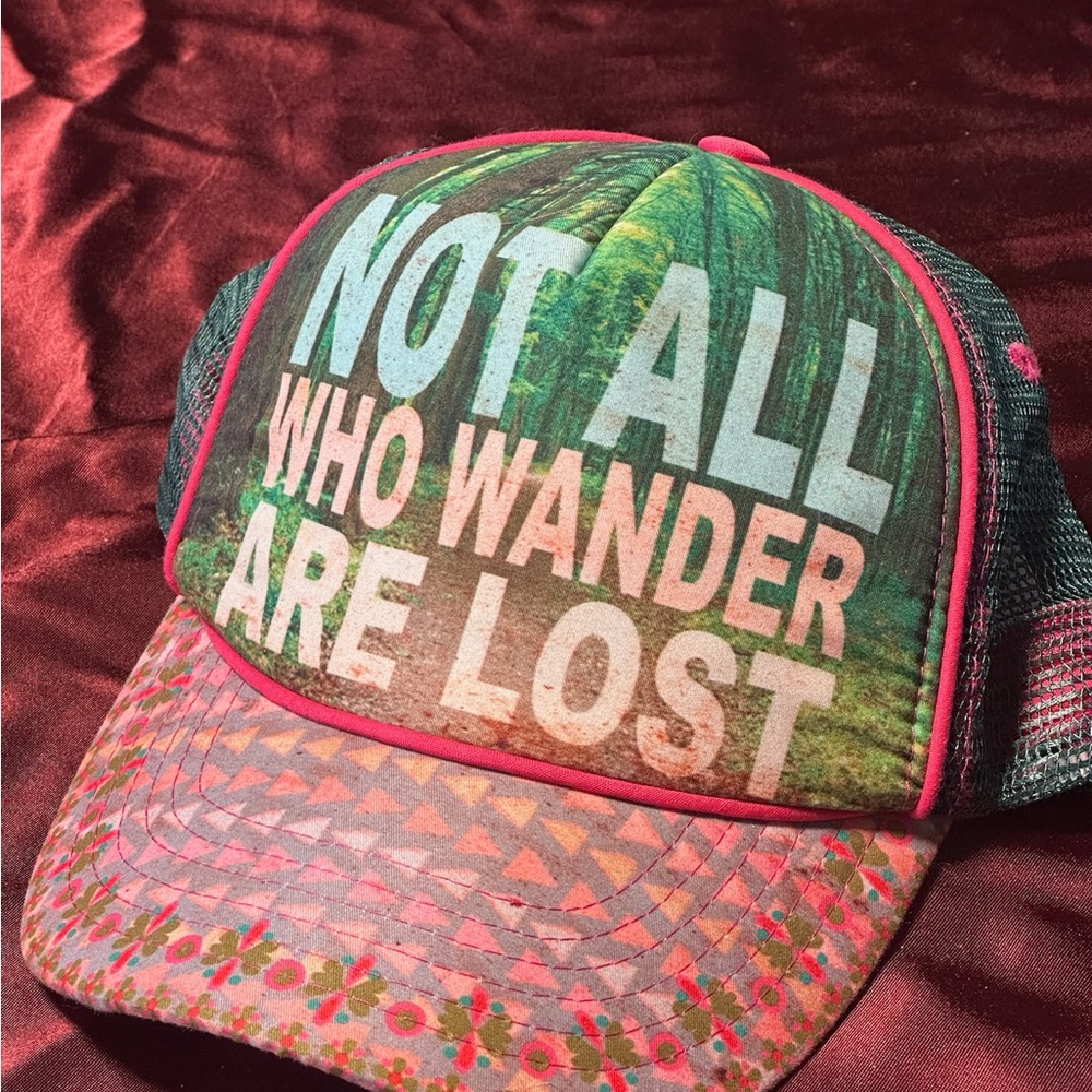 Colorful Trucker Hat with Inspirational Quote